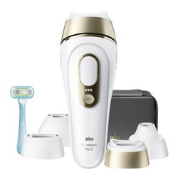 Epilatore SILK EXPERT PRO 5 PL5431 White e Gold
