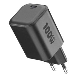 Caricabatterie USB Type-C 100W GaN+ Black ACHUSBCGAN100WLAPK