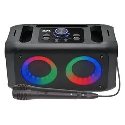 Set karaoke WPARTY 2 Black 20W 27620 Bluetooth USB, AUX, Card Reader