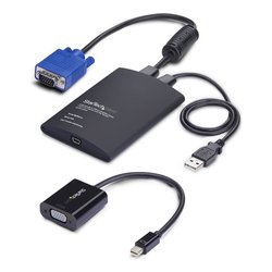 Kvm switch Crash Cart Black NOTECONS02 VGA MDP