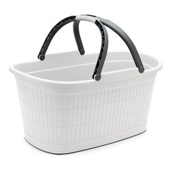 Cesta plastica riciclata con manici (58x38x29,5cm) DOMUS HOME COLLECTION Bianco 91200