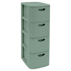 Cassettiera salvaspazio 4C Slim (30x40x80cm) DOMUS HOME COLLECTION Green tea 90702
