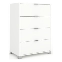 QUADRANTE 784 Cassettiera 4 Cassetti Bianco neve (80cm)