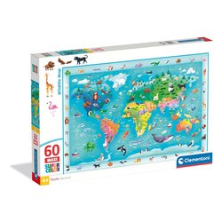 Puzzle 60 pz Maxi Super Color 4-6a (62x42cm) Assortito 87798