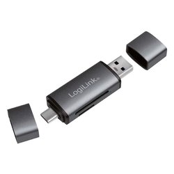 Lettore schede memoria SD e MicroSD IUSB CARD 043 Gray CR0043