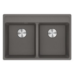 Lavello 2 vasche (76x51cm) Mrg 620 35 35 tl MARIS Stone grey Opaco 114 0661 676