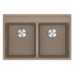Lavello 2 vasche (76x51cm) Mrg 620 35 35 tl MARIS Oyster Opaco 114 0661 680