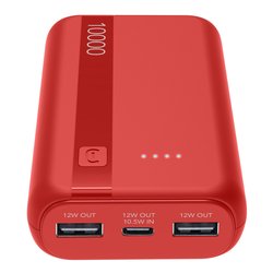 Power bank ESSENTIAL Red (Batteria 10000mAh) Power Delivery PBENTRYCOL10000R