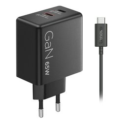 Caricabatterie USB Type-C 65W GaN Dual Black G0A6065BEU