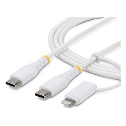 Cavo USB C 2in1 con Adattatore Lightning White 2m 2M U2 LNTC CABLE
