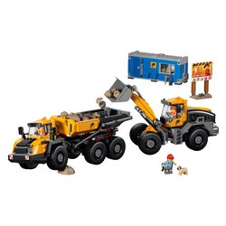 Camion ribaltabile e pala meccanica ( 1132 pz ) CITY GREAT VEHICLES 8a+ 60494