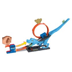 Playset Sfreccia sul T-Rex HOT WHEELS CITY HKX42