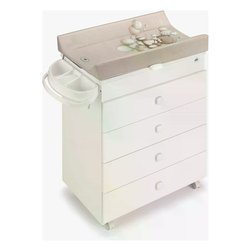 Bagnetto fasciatoio 3 cassetti (93x47x100,5cm) ASIA Bianco Orsetto bolle 915006 C261