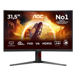 Monitor 31,5" ( LED 1920x1080 FULL HD 260Hz ) Curvo Black C32G4Z