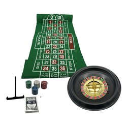 Set Roulette 30 cm con tappeto 80x30 cm e fish CASINO' XNA24046581