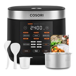 Cuoci riso 970W (5Lt) 5.0 Rice Cooker Black e Silver CRC R501 K