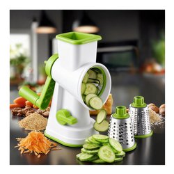 Tritatutto manuale a manovella con 3 lame Bianco e Verde ZF2525