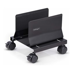 Carrello computer regolabile su ruote Black CPUMOBILESTND