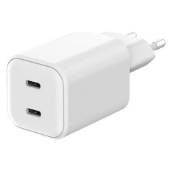 Caricabatterie USB Type-C 65W Dual Port GaN White MA GAN652 EU