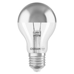 Lampadina led goccia (E27 - 700 lumen - 7 W - Bianco caldo) LED RETROFIT CLASSIC A MIRROR COB DIM Silver