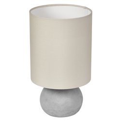Lampada tavolo DECOR IMPACT TABLE Beige and Grey (1 luce - 40 W - E27) (22x38cm)
