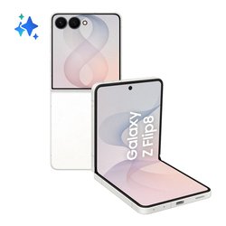 Smartphone 6,9" GALAXY AI Z FLIP8 5G Cream ( 512GB Ram 12GB Batteria 4300mAh ) SM F776BZWHEUE