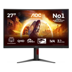 Monitor 27" ( LED 2560x1440 QHD 2K 260Hz ) Curvo Black e Red CQ27G4Z2AD