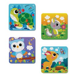 Set Puzzle animali interattivo (12m+) BABY SENSE & FOCUS 00012558000000