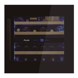 Cantinetta incasso 23 bottiglie PVMAV 60 23 CRL Black classe F (L60cm)