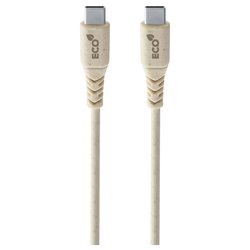 Cavo USB C BECOME 60W Beige 1,2m USBDATAECOC2C1ME