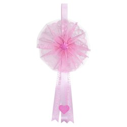 Fiocco nascita Mini Susy pvc poliestere (25x50cm) Rosa MISU R