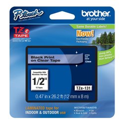 Nastro etichettatrice P TOUCH 12mm per 8m Clear TZE131