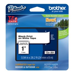 Nastro etichettatrice P TOUCH 24mm per 8m White TZE251