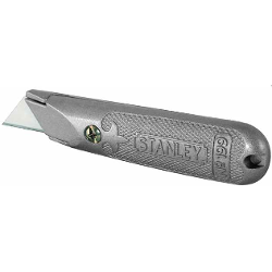 Coltello fisso (140mm) lama acciaio forma trapezoidale 210199