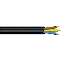 Cavo elettrico tripolare H05VV-F 3x1 mmq (10m) Nero PP0366 1