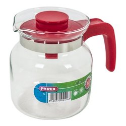 Caraffa vetro borosilicato (1Lt) con coperchio CLASSIC Rosso 711A200 5646
