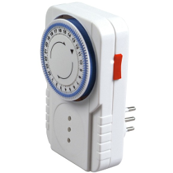 Presa programmabile Timer Giornaliero 2P+T 10A std italiano bianco PP1407