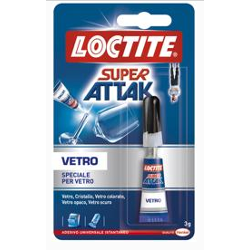 Colla specifica Vetro SUPER ATTAK 3 gr Trasparente 680469