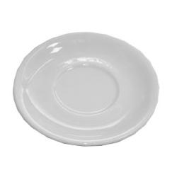 Piattino tazza Porcellana (15cm) ROMA Bianco