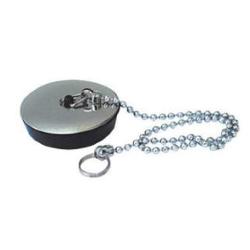 Tappo scarico (40mm) con catenella Nero e Cromo L060940