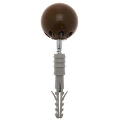 Fermaporta Parcolpi Sa 1N K 2 pz (30mm) Marrone 504639
