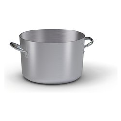 Image of Casseruola Alluminio (24cm) PROFESSIONALE SERIE 7000 argento naturale 7020 24 cod094