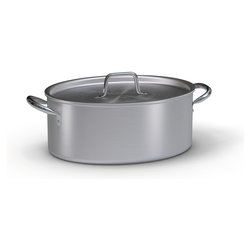 Casseruola Alluminio (32x23cm) PROFESSIONALE SERIE 7000 Silver naturale 7032 32