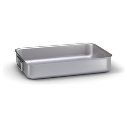 Rostiera Alluminio (45x33x8,5cm) PROFESSIONALE SERIE 9000 Cromo satinato 7040 45