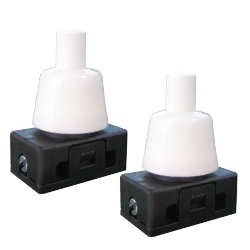 Interruttore cavo elettrico Pulsante Unipolare 2 pz Bianco 2A 250V PP0499