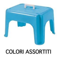 Sgabello bagno Impilabile con Manico DUMBO STOOL assortito (39x24x30 cm) 8101194