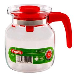 Caraffa vetro borosilicato (650ml) con coperchio CLASSIC Rosso 710A200 5646