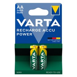 Batteria Stilo AA ricaricabile 2600mAh RECHARGE ACCU POWER 2pz 05716101402