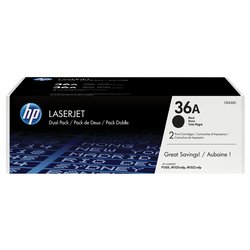 Toner Originale 4000 Nero 36A Twin pack CB436AD