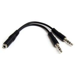 Splitter audio Mini-jack 3,5 mm Y Cable Black MUYHSFMM